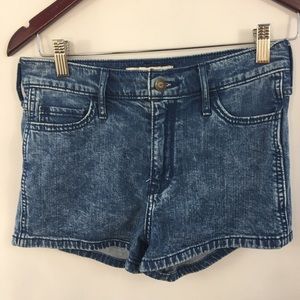 Hollister High Rise Jean Shorts 5 Stone Wash